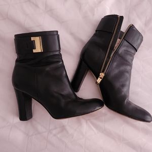 Michael Kors black leather boots size 6.5